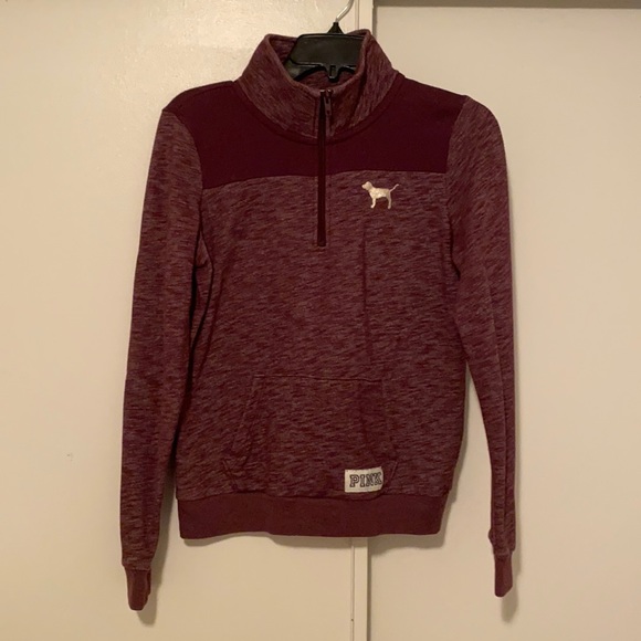 PINK half-zip sweatshirt - Picture 2 of 6